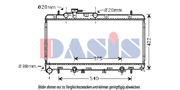 AKS DASIS radiatorius, variklio aušinimas 350032N